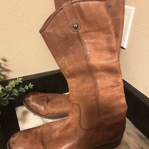 Women’s Brown Leather Riding Boots